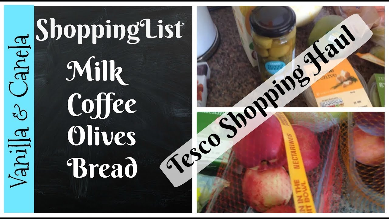 Weekly Tesco Grocery Haul on a tight budget - Total Spent &pound;55