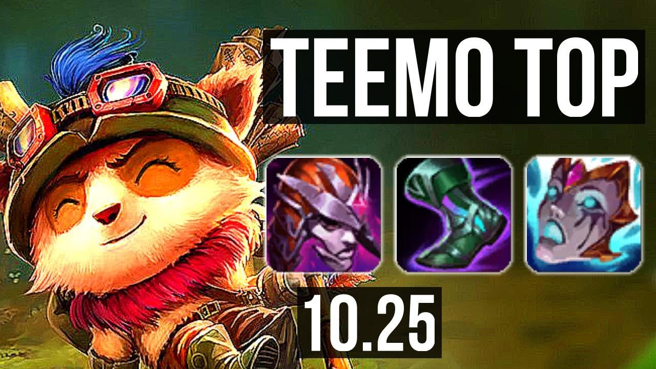 TEEMO vs URGOT (TOP) | 6/2/9, 400+ games, 900K mastery, Dominating | BR Diamond | v10.25