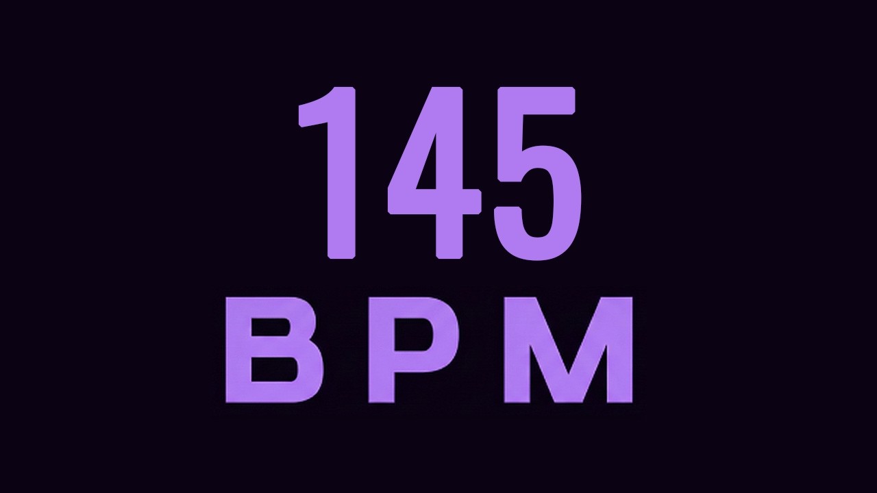 145 BPM Metronome for Drums, Guitar & Percussion | Ultra Clear