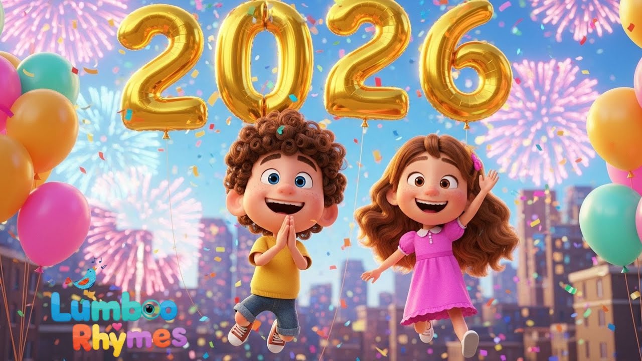 Happy New Year 2026 Song 🎆If You're Happy Clap Your Hands| Lumboo Rhymes Nursery Rhymes & Kids Songs
