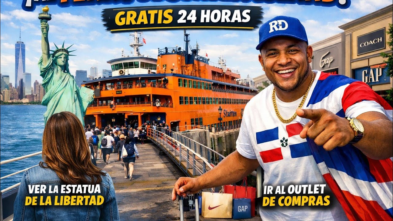 ¡NO PAGUES TOUR! 🗽 Cómo ver la Estatua de la Libertad GRATIS y de compras al Outlet