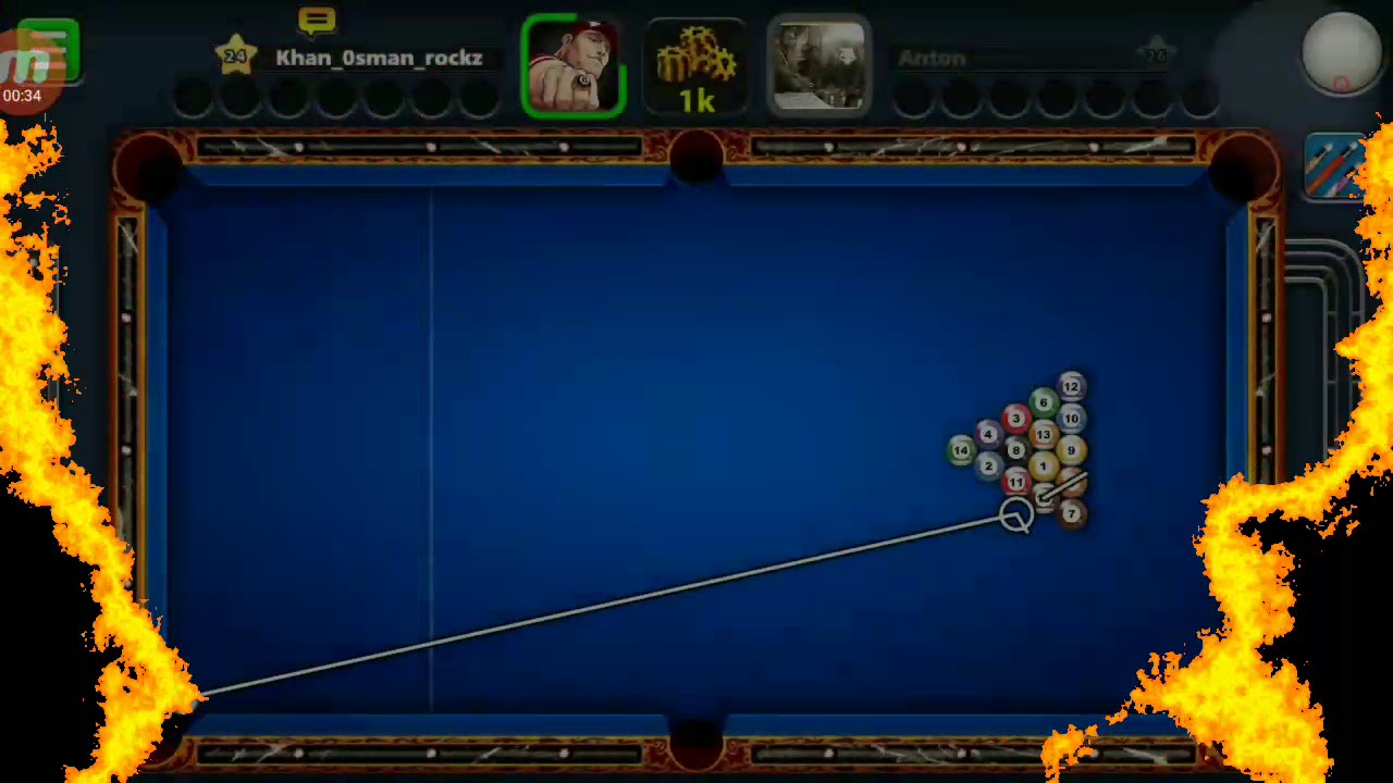 8 ball pool indirect shots with sheep cue - by khan Osman