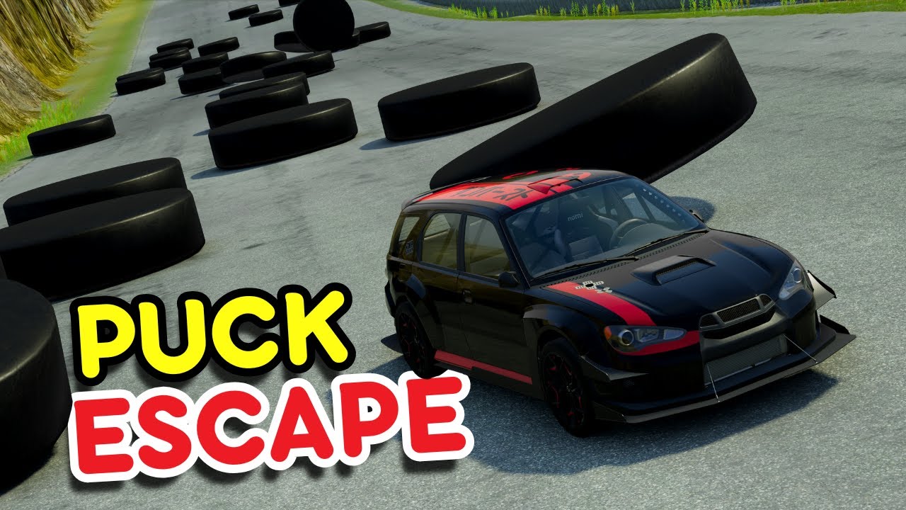 Dodge the Hockey Puck Avalanche in BeamNG! 🏒⛰️