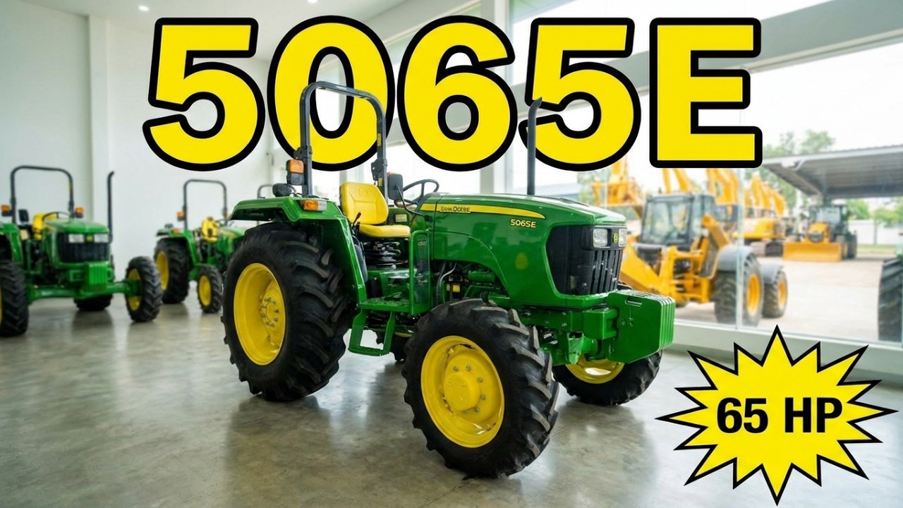 ត្រាក់ទ័រចនឌារ ម៉ូដែល 5065 អុី កម្លាំង 65 សេះ។ John Deere 5065E 65 HP.🚜