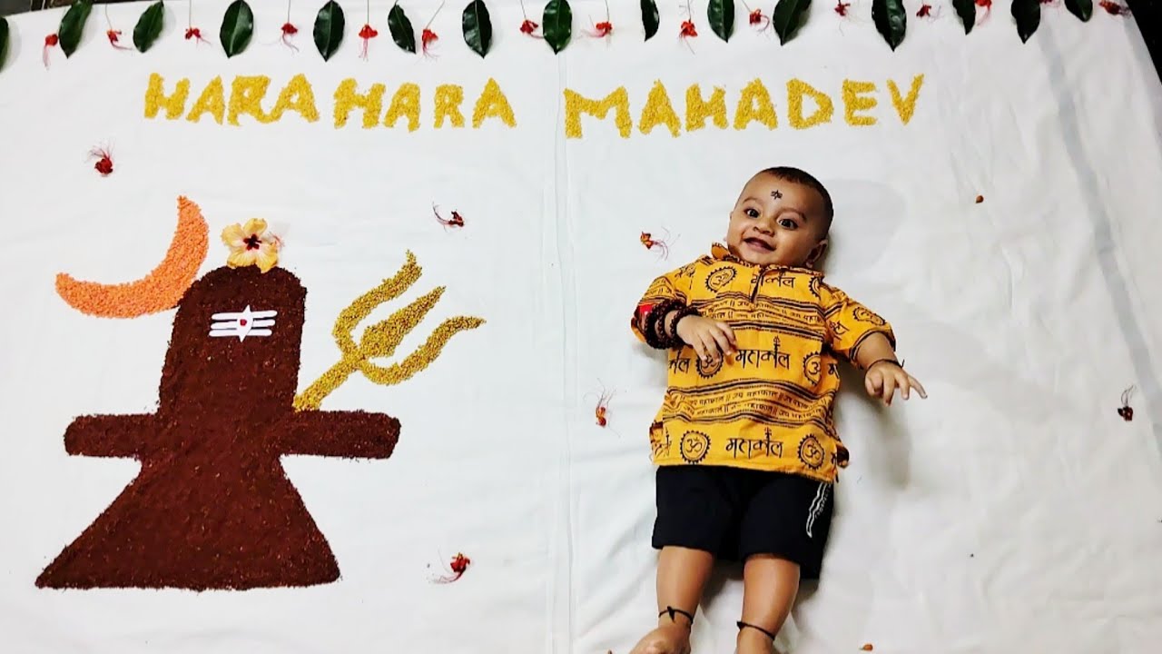 Mahashivratri Dhruvit Baby photoshoot|Shivaratri theme babyphotoshoot ideas