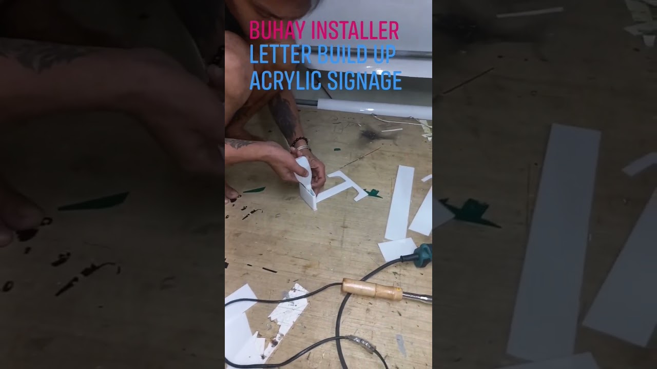 letter build up acrylic signage #printingcompany #buhayinstaller