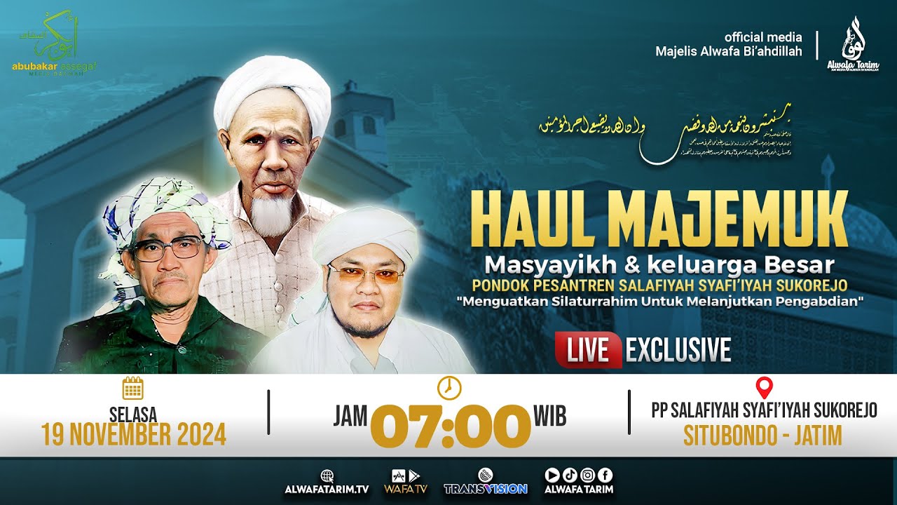 🔴LIVE | HAUL MAJEMUK MASYAYIKH PONDOK PESANTREN SALAFIYAH SYAFI'IYAH SUKOREJO 2024, SITUBONDO