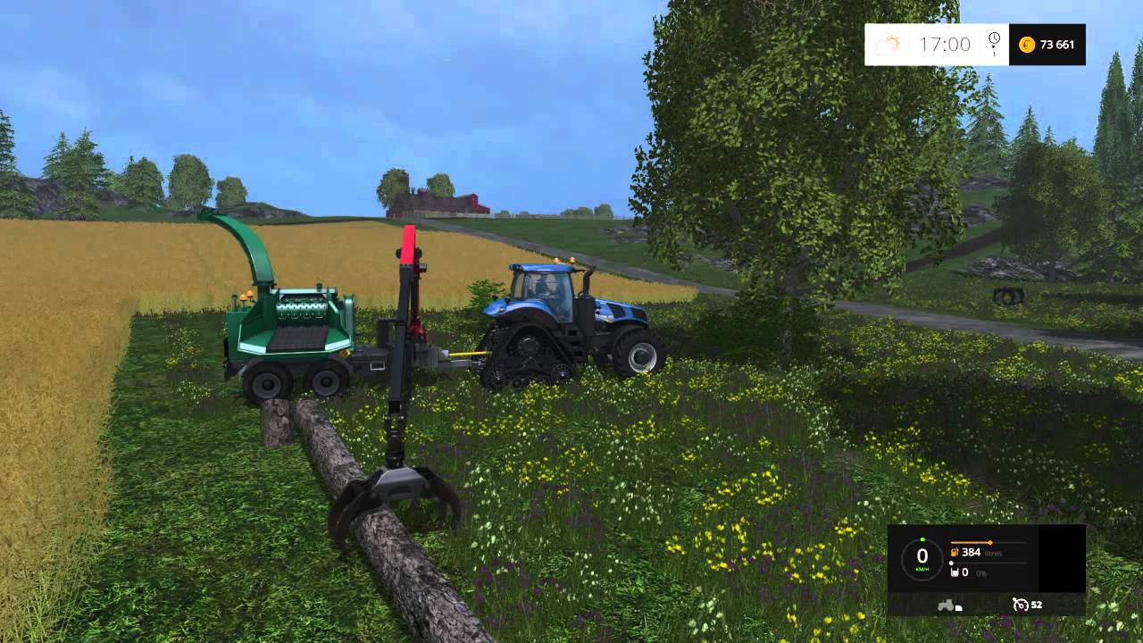 Faire 12 tonnes de copeaux de bois en 6 minutes -  farming simulator 2015 - (ps4)