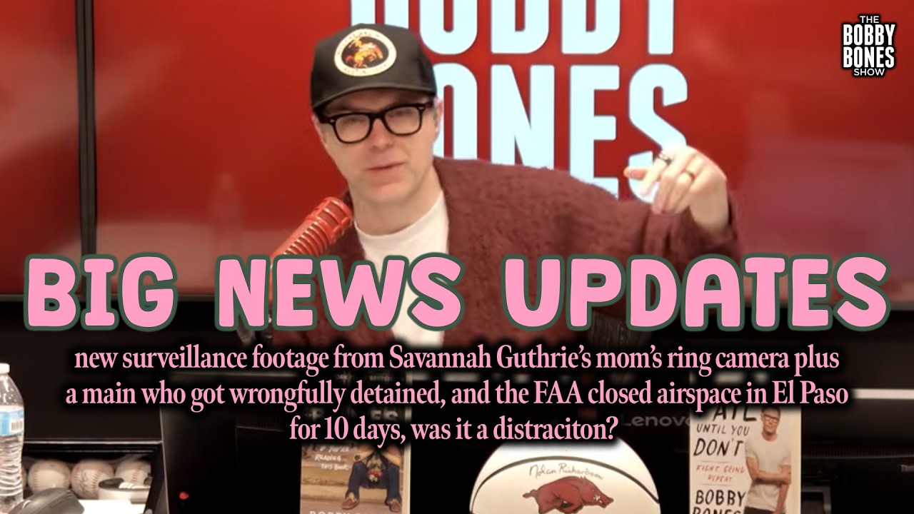 Surveillance Footage Released in Nancy Guthrie’s Case, & FAA Closed Airspace