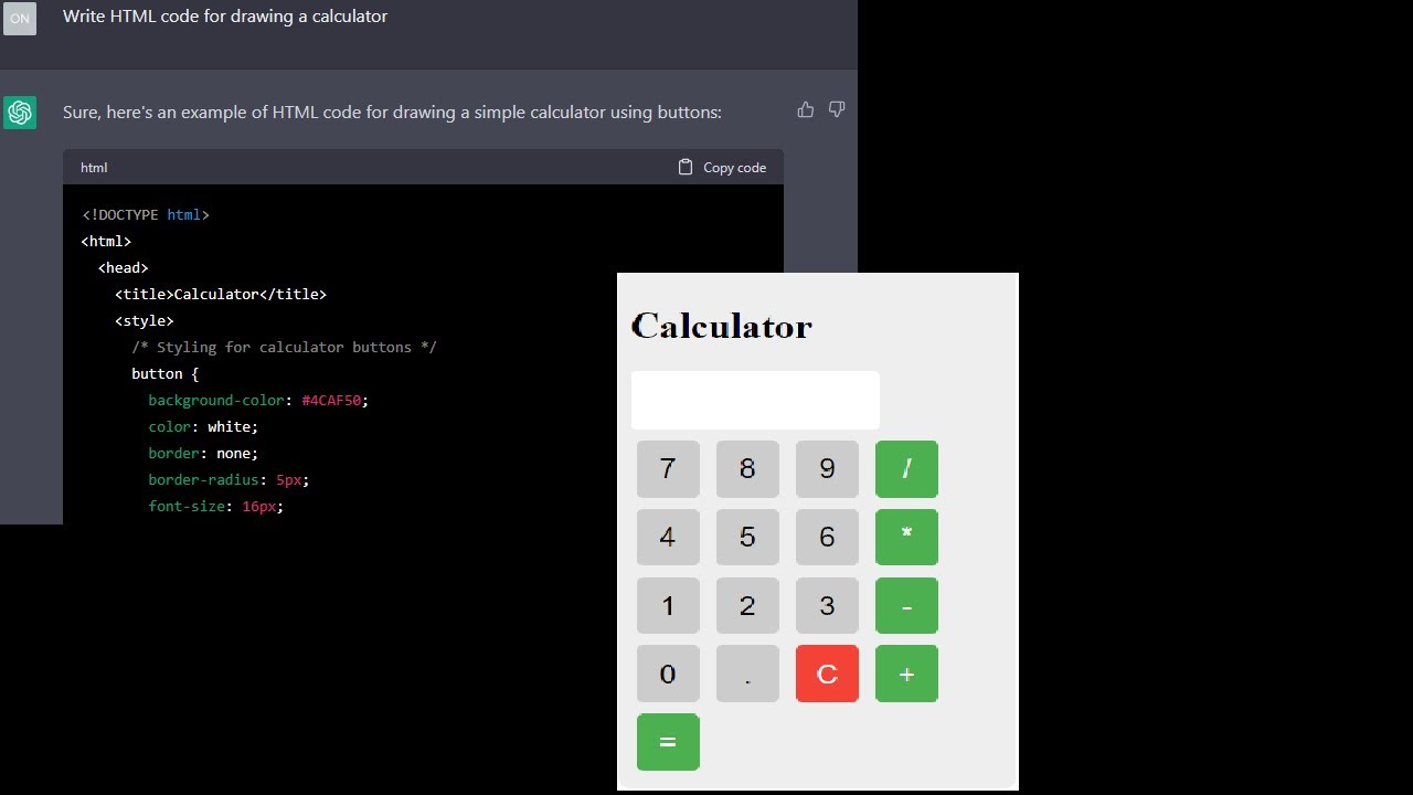 How to Create Calculators with ChatGPT | Automated HTML, JavaScript, and CSS Generation.