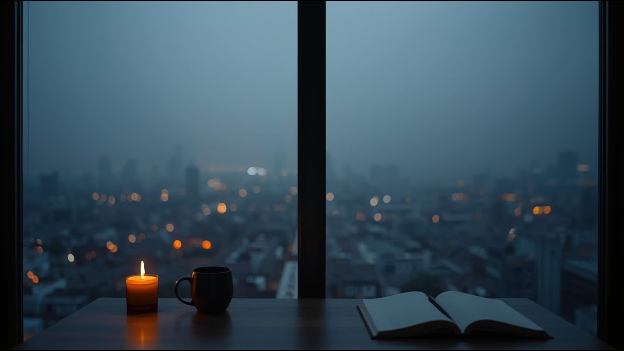 Midnight Rain & Cold Ambient Music 🌧️ Deep Focus Background for Study, Coding & Sleep
