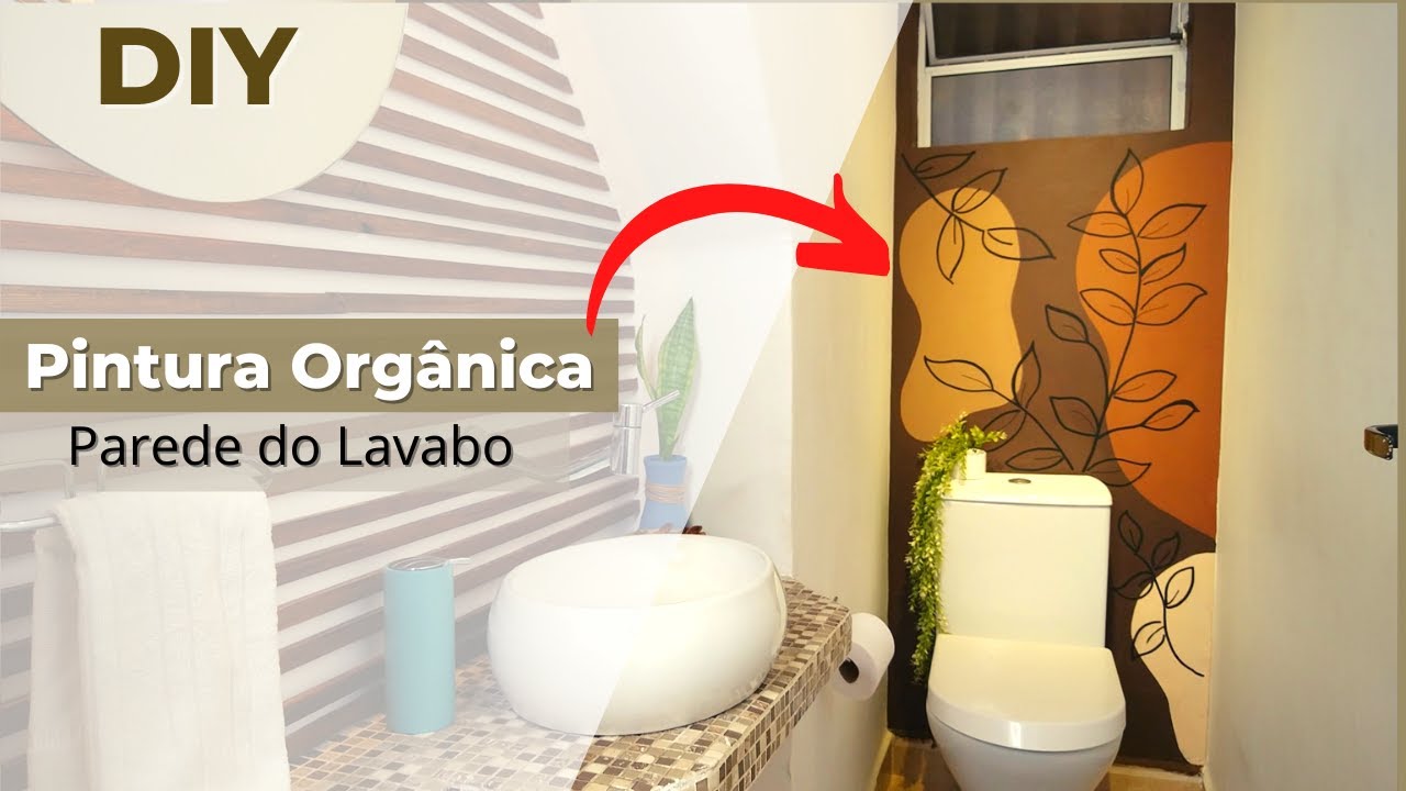 Pintura Orgânica na Parede | Lavabo