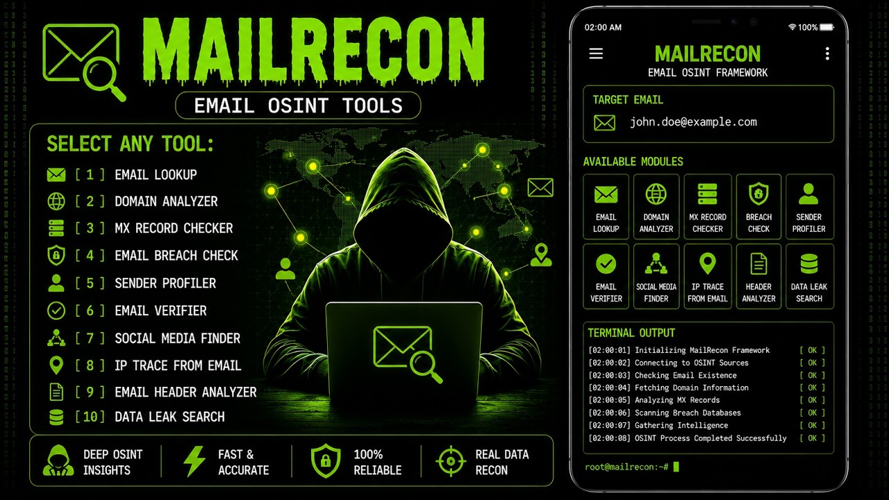 Я нашел инструменты OSINT для email, которые раскрывают вашу личность целиком (GitHub 2026)