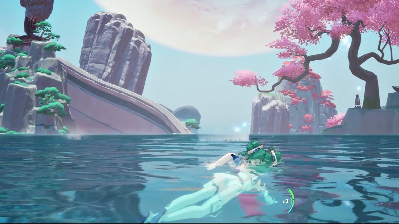 Meme's skirt disappears when swimming. Tower of Fantasy