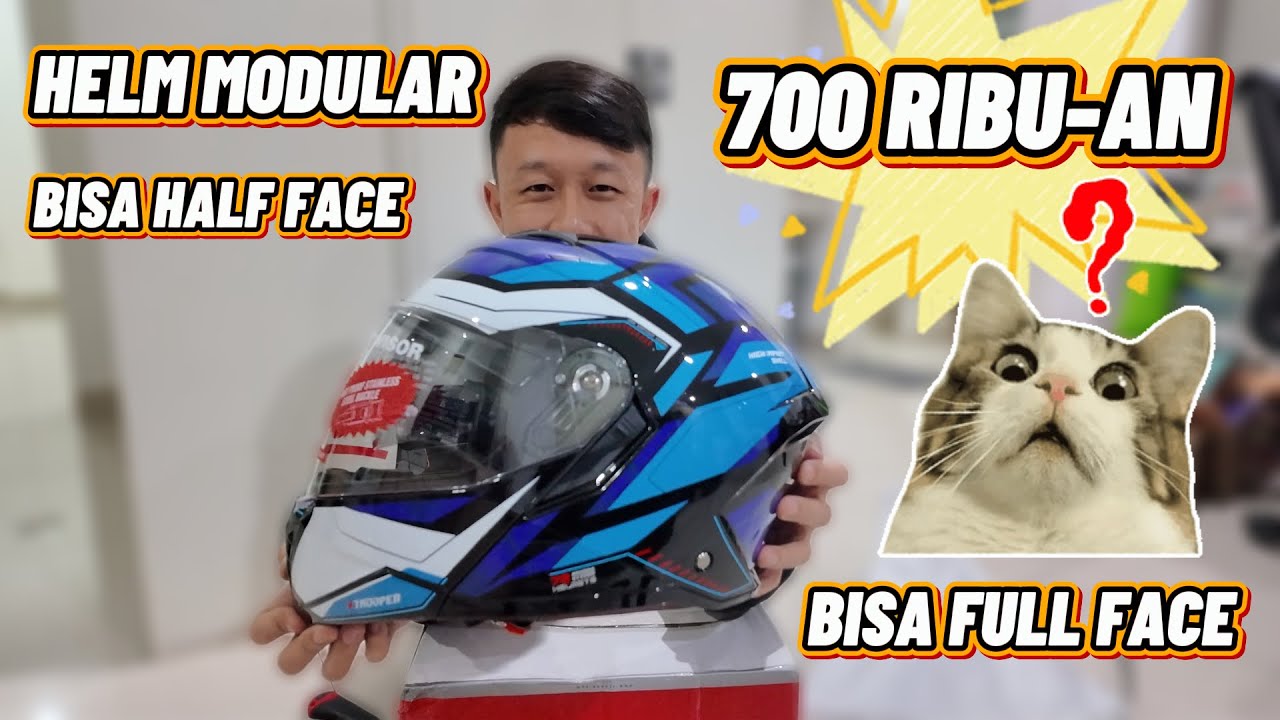 Review Jujur STUDDS Trooper! Helm Modular Keren Paling Murah Saat Ini! Mio J Project Eps. 16!