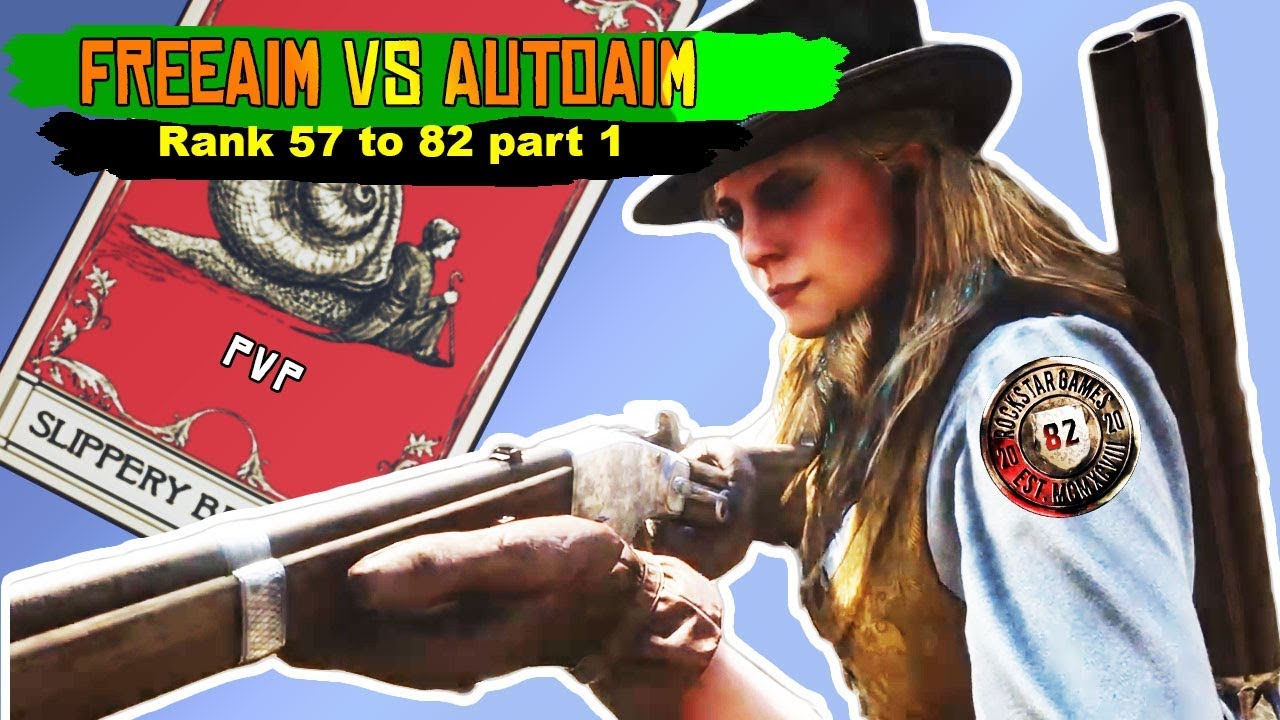 Free Aim PVP Rank 57 to 82 montage part1 - Red Dead Online 2 (closed caption)