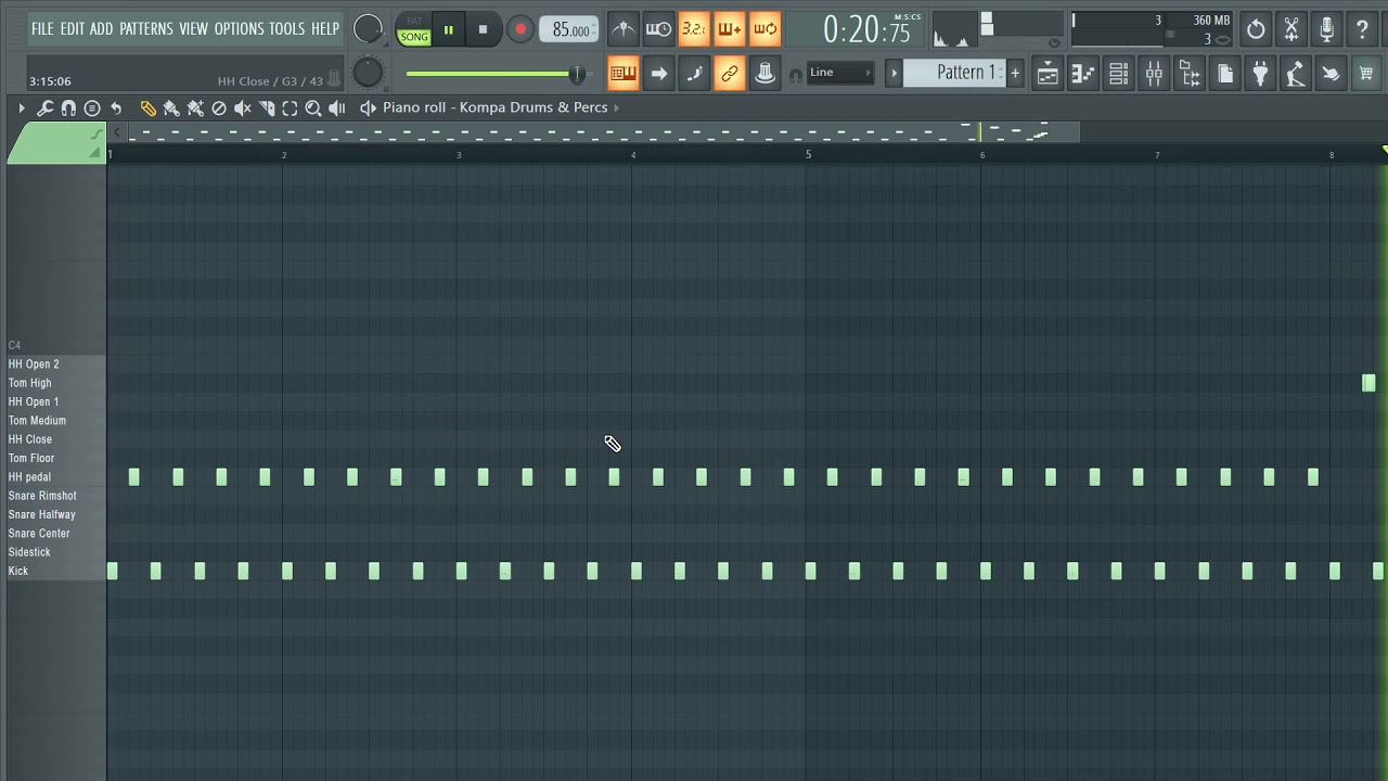 how to make Kompa Drums & Percs tuto Fl studio Mpc
