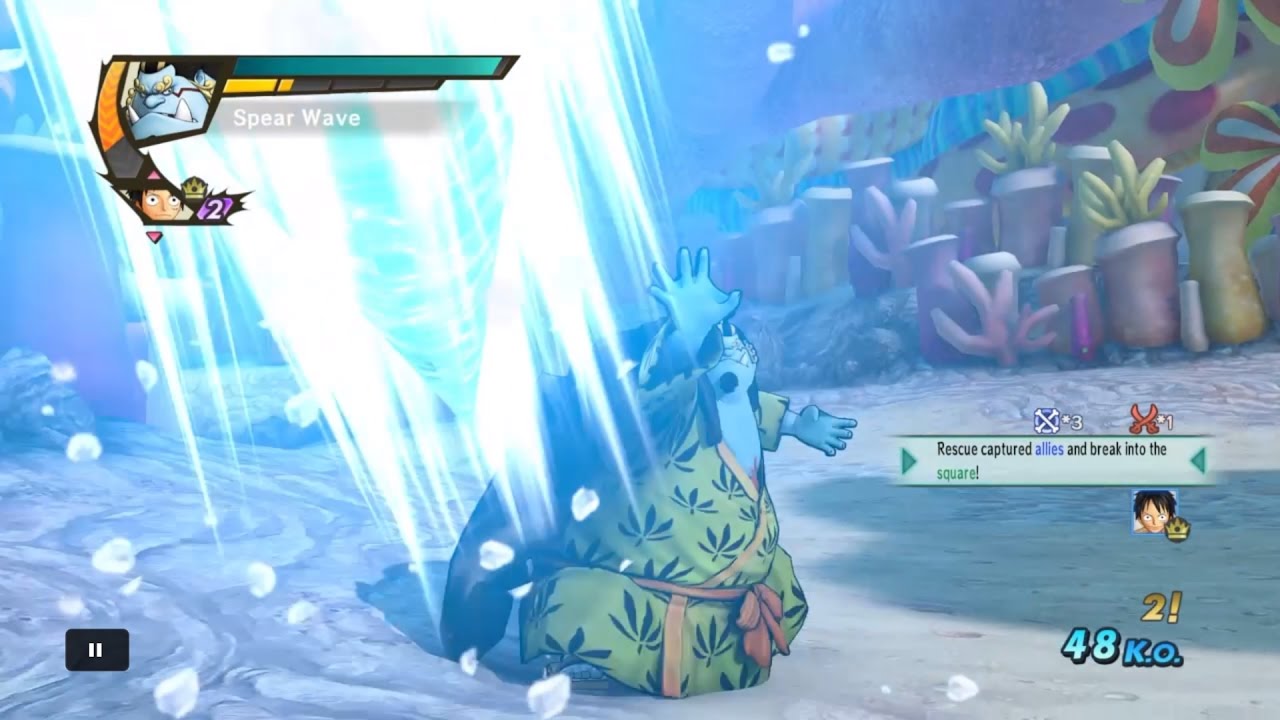 One Piece Pirate Warriors 3 Jinbei Level 100 Gameplay