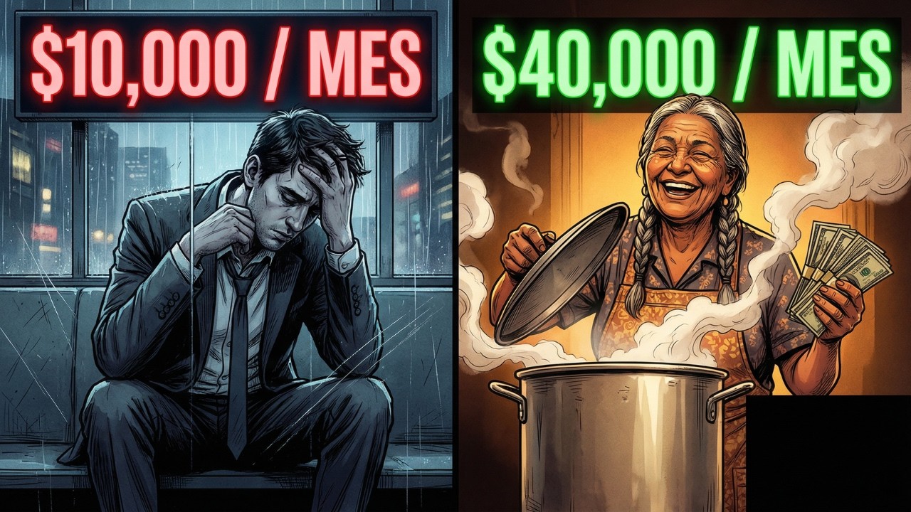 La Matemática Oculta Cajero de Banco ($10k) vs Puesto de Tamales ($40k)
