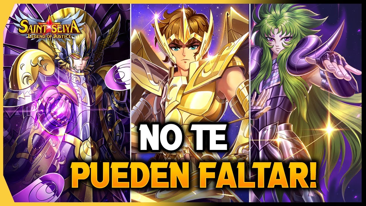 PERSONAJES QUE NO PUEDEN FALTAR EN TU EQUIPO PVE !! - RESUMIDO | SAINT SEIYA LEGEND OF JUSTICE