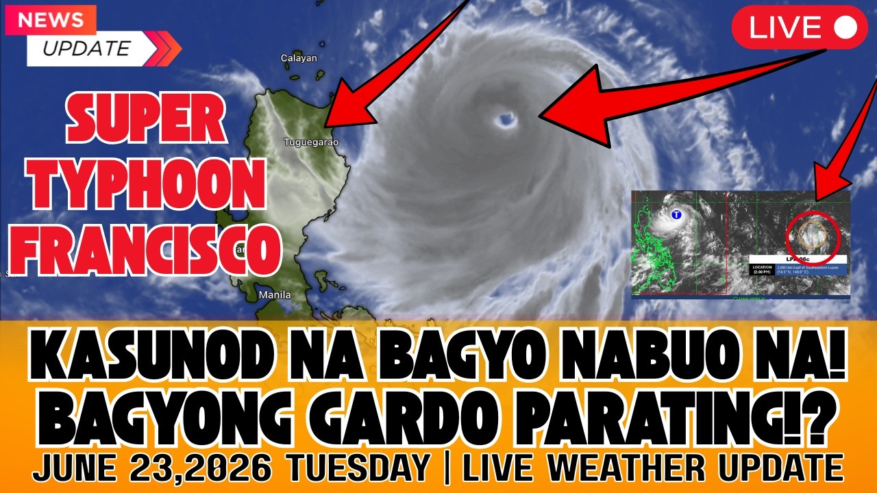 LATEST UPDATE SA SUPER TYPHOON FRANCISCO MGA LUGAR NA APEKTADO! SUNOD NA BAGYONG GARDO NABUBUO NA!