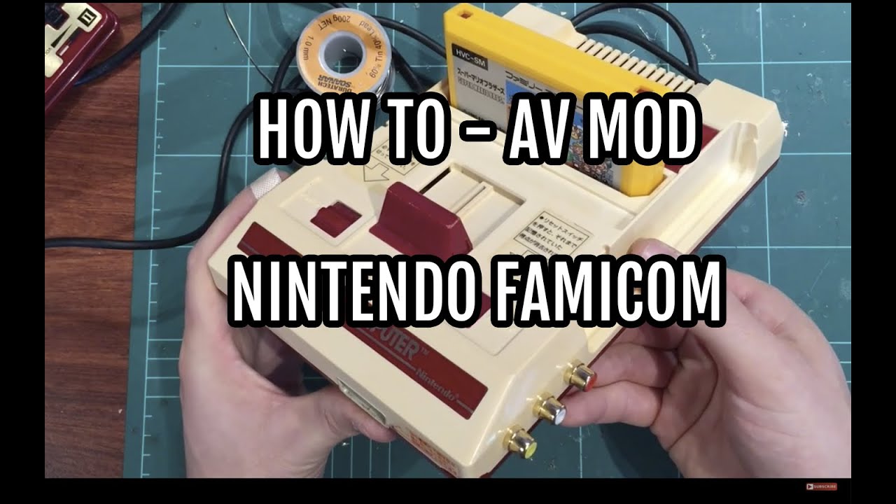 Как сделать AV-мод японской консоли Nintendo Famicom с композитным видео
