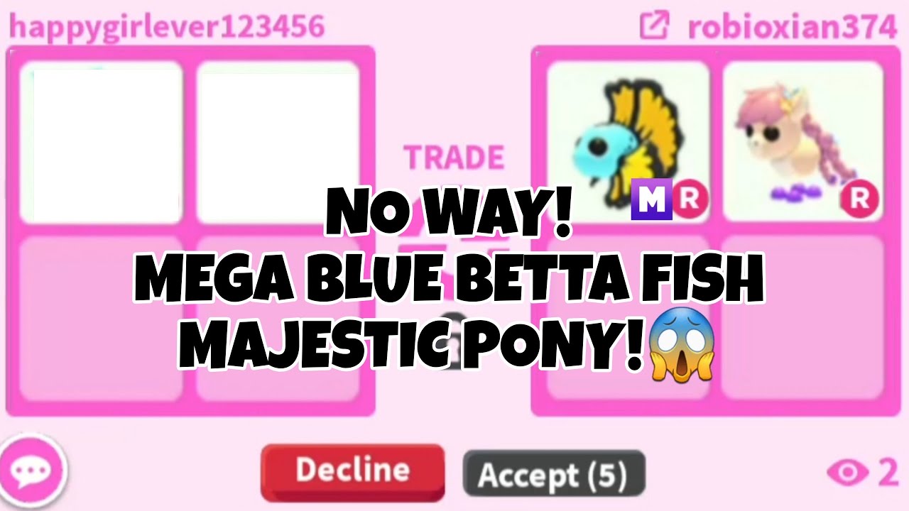 😱😭No Way! I GOT SUPER  CUTE *NEW* MEGA NEON BLUE BETTA FISH + GOT MEGA CUTE MAJESTIC AND PRETTY PONY