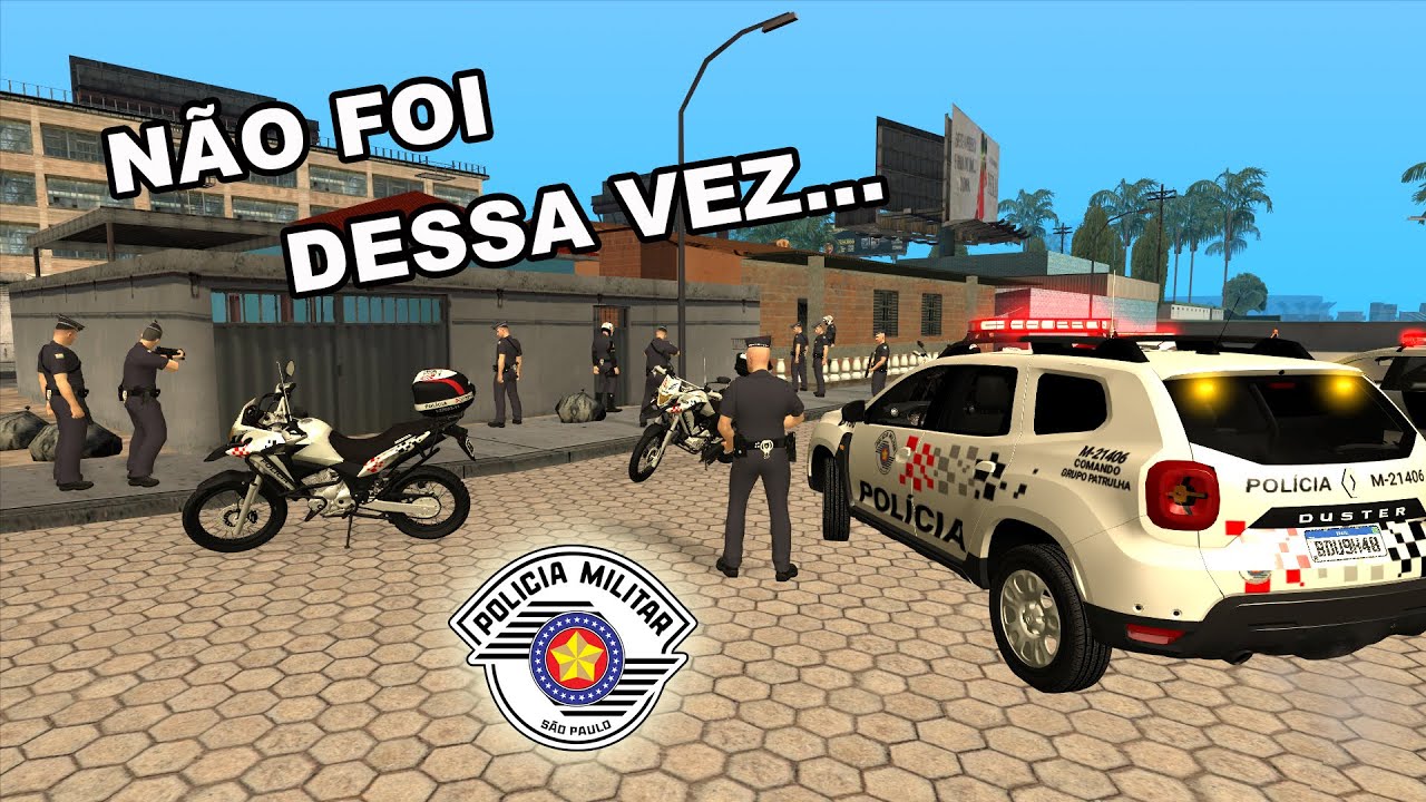 GTA SA - PMESP - Tentou roubar e fugir dos policiais