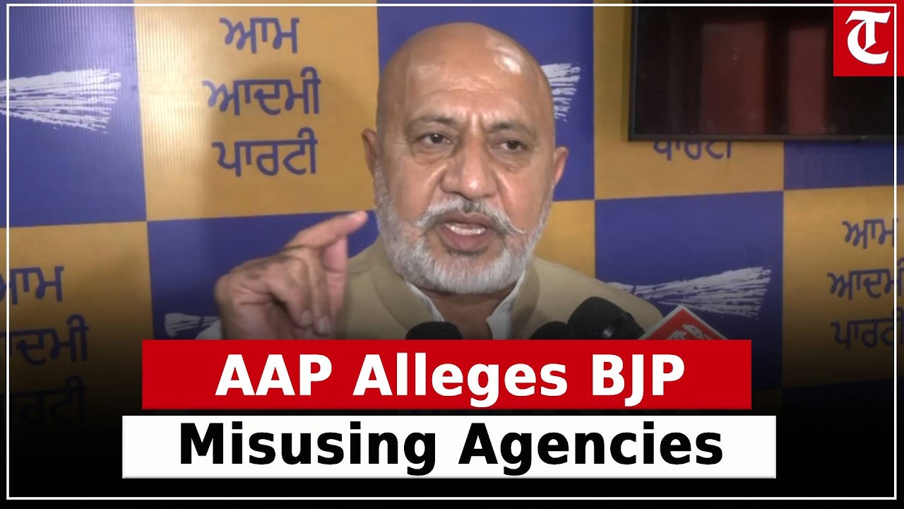 AAP Alleges BJP Using ED-CBI Pressure Tactics in Punjab, Targets Bhagwant Mann Govt