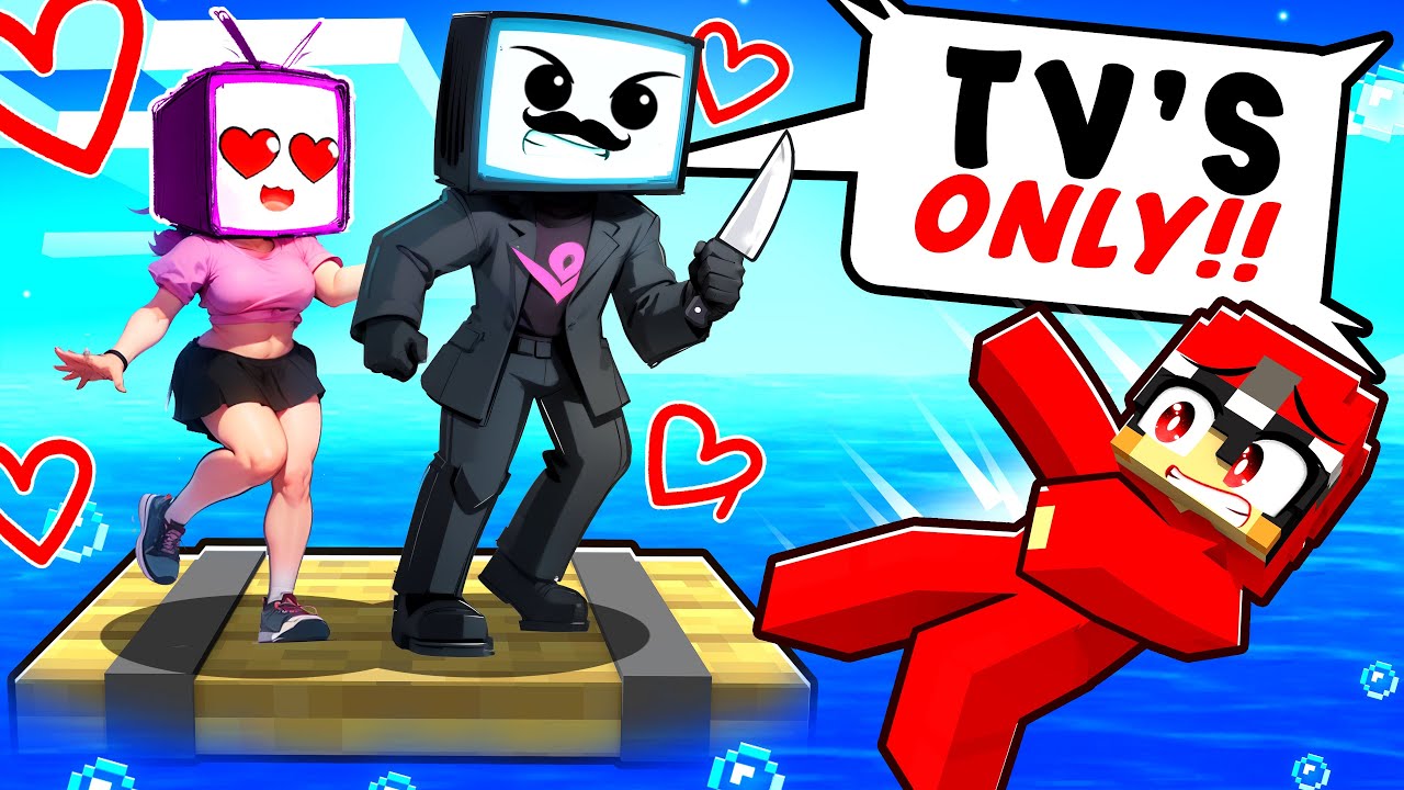 LOCKED on ONE RAFT with CRAZY TV FAMILY!