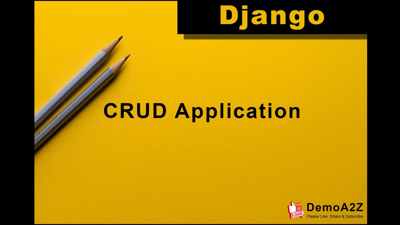 Django CRUD Application example
