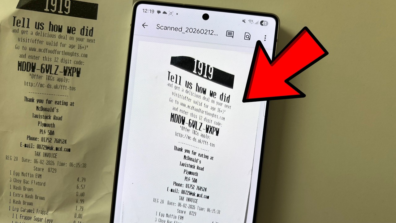 Два способа сканирования документов на Samsung Galaxy S25, Ultra, Plus