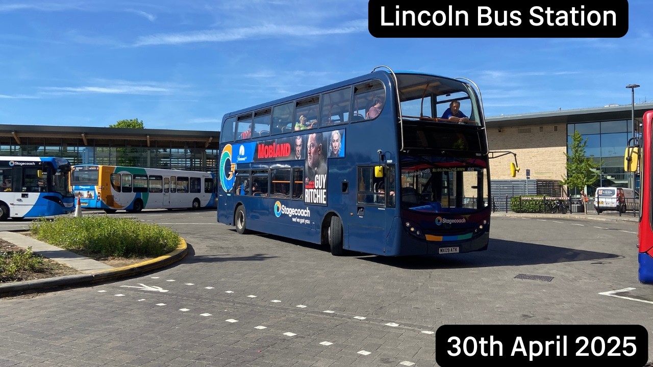 Buses at Lincoln Central Bus Station (30/04/2025)