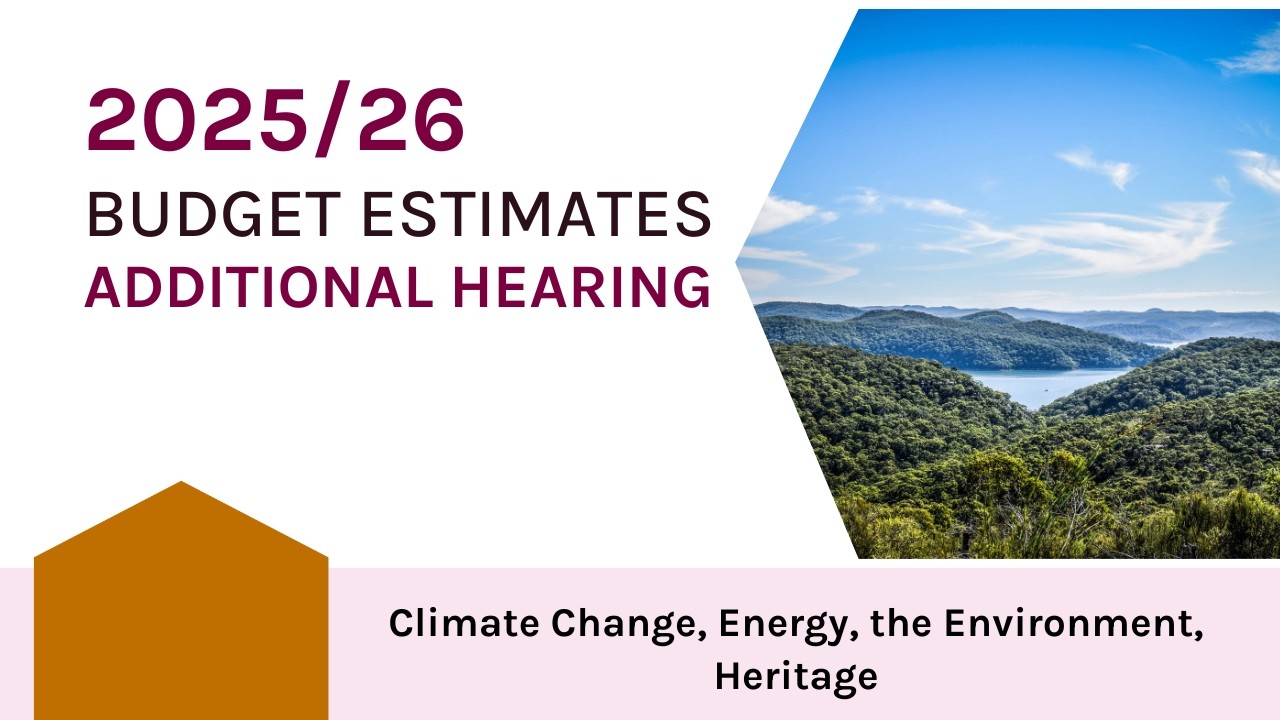 Budget Estimates 2025-2026 - Hon Penny Sharpe MP - 24 February 2026