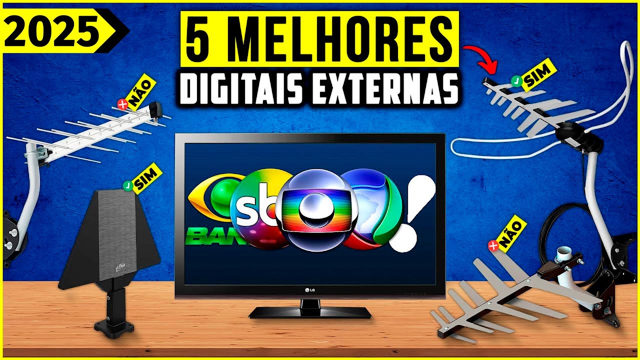 As 5 Melhores Antena Digital Externa / Antena Digital De 2025!