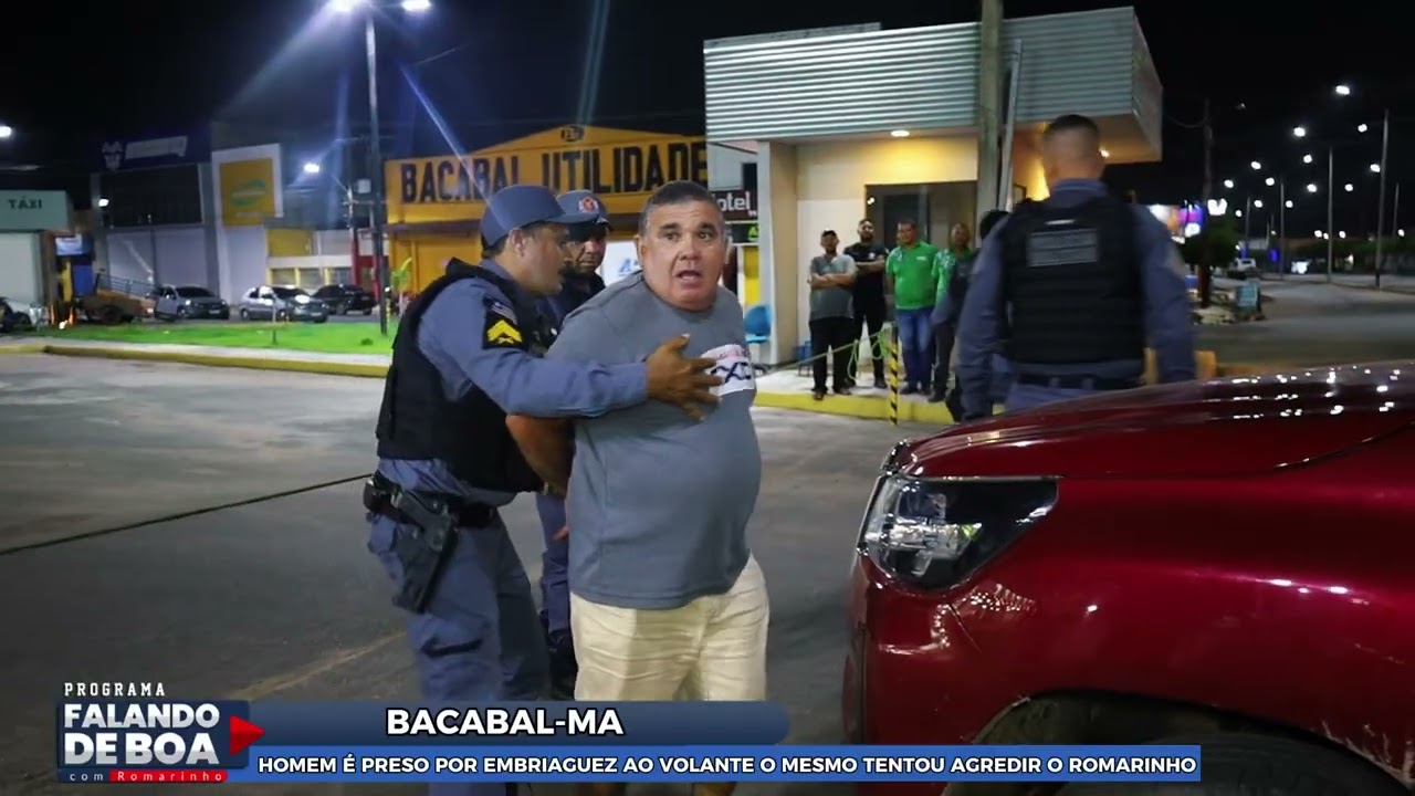 HOMEM É PRESO POR EMBRIAGUEZ AO VOLANTE O MESMO TENTOU AGREDIR O ROMARINHO