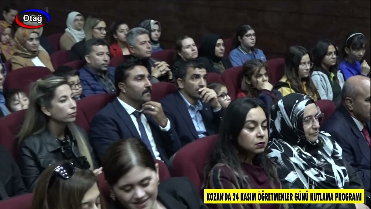 KOZAN'DA 24 KASIM ÖĞRETMENLER GÜNÜ KUTLAMA PROGRAMI
