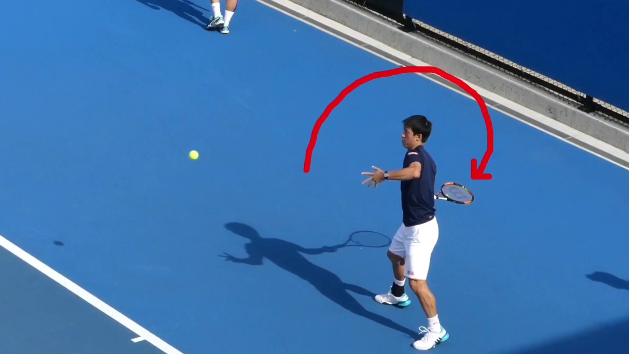 정진화테니스레슨-352회 니시코리선수처럼 포핸드를 치는 방법(How to hit a forehand like Kei Nishikori)