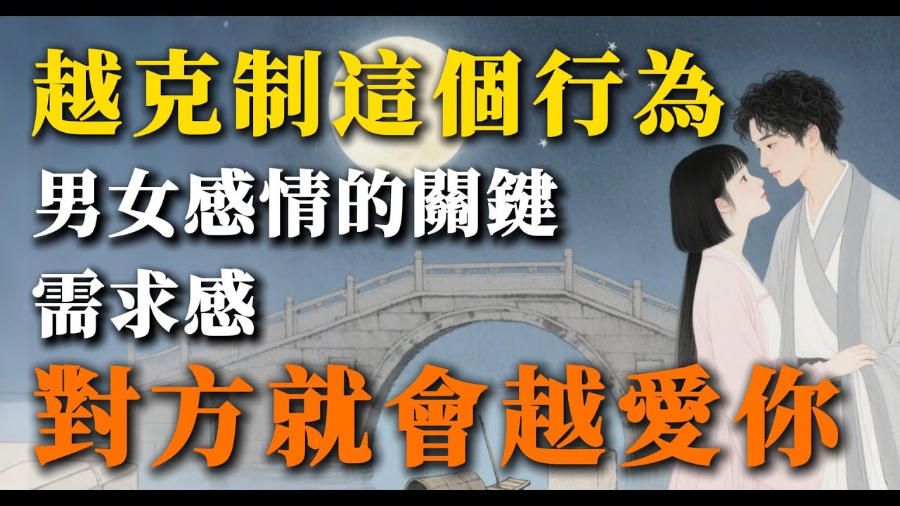 你越克制這個行為，對方就會越愛你