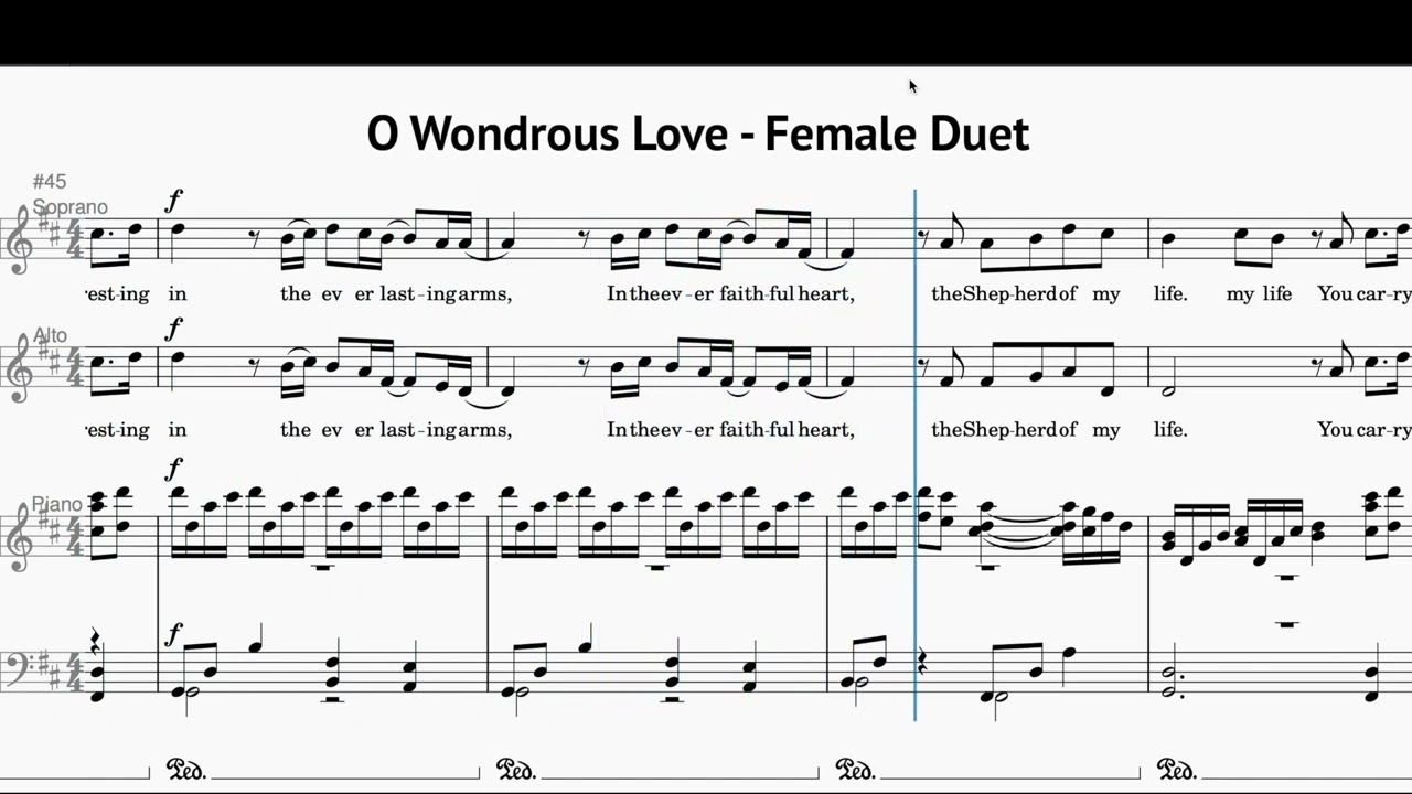 O Wondrous Love - Female Duet