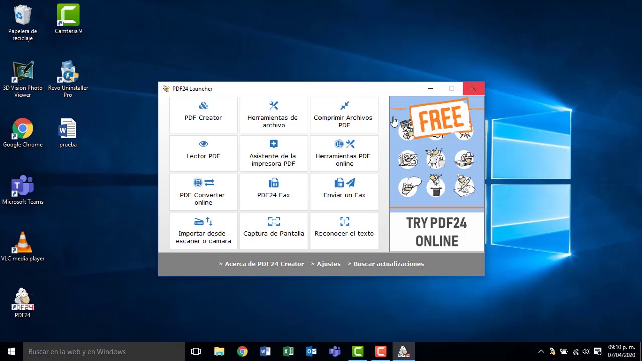 PDF24 Creator instalación y uso básico
