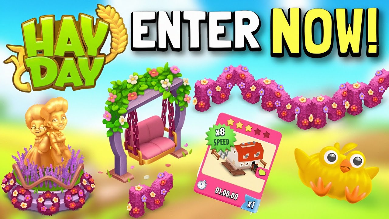 Hay Day HUGE Giveaway! WIN 70 ITEMS FOR FREE!