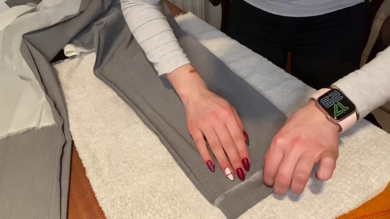 Hemming a pair of lightweight trousers (NO SEW)