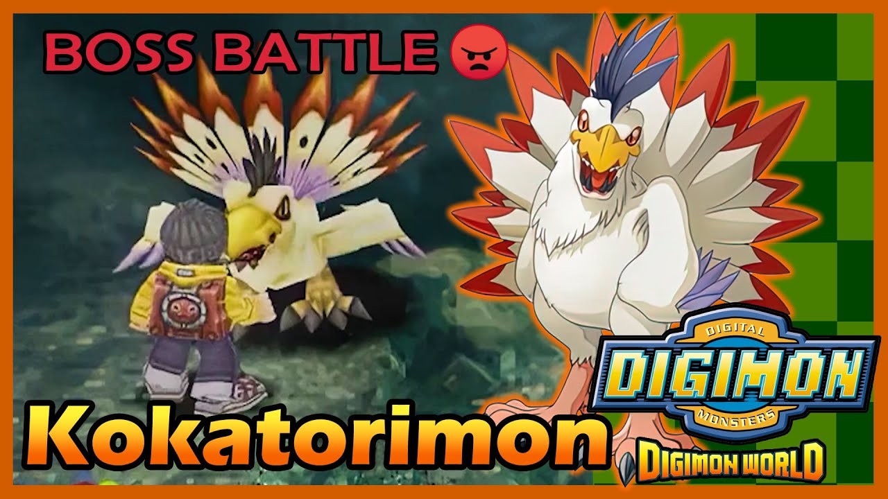 Digimon World HD Remaster Kokatorimon Boss Battle