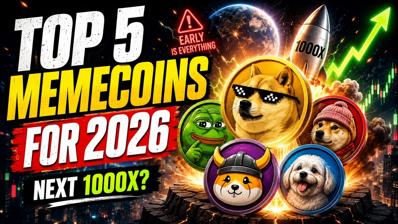 MY TOP 5 MEME COINS FOR 2026 🚀