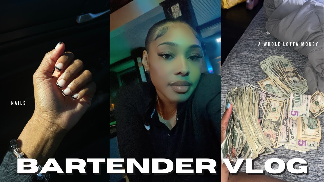 BARTENDER VLOG| I made $1000 in 3 days!