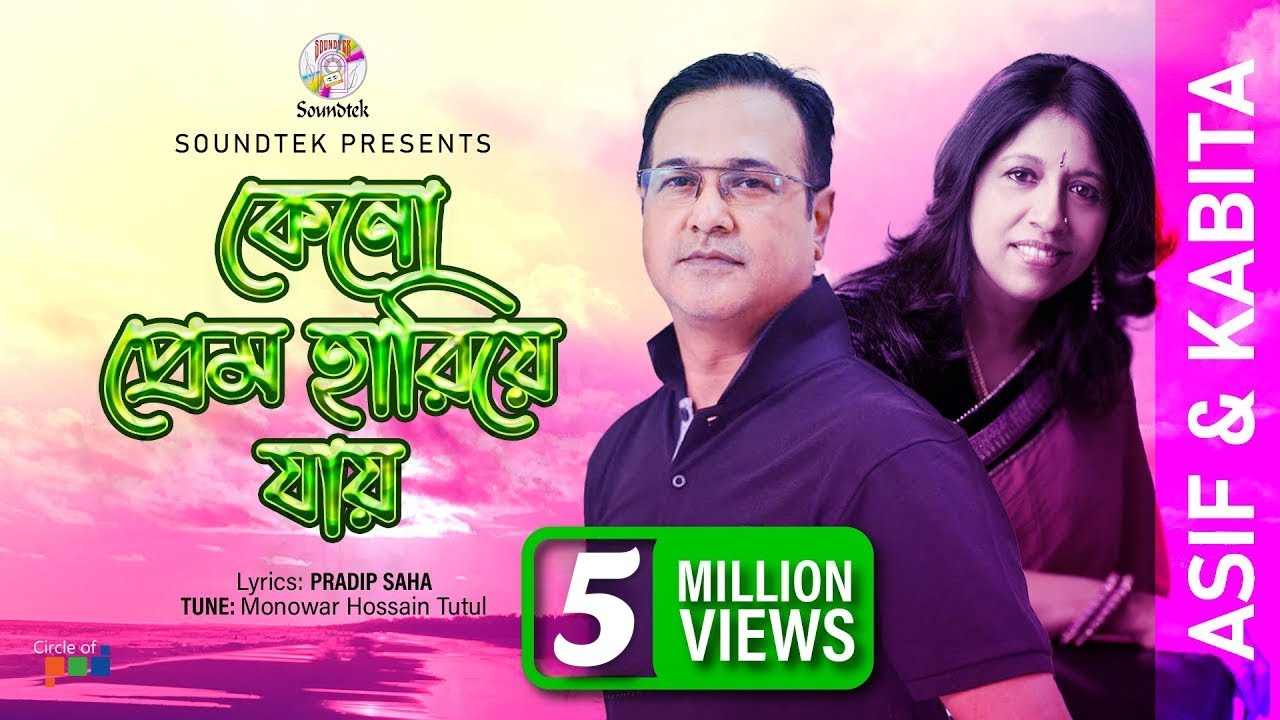 Keno Prem Hariye Jay | কেনো প্রেম হারিয়ে যায় | Asif Akbar | Kabita Krishnamurti | Soundtek