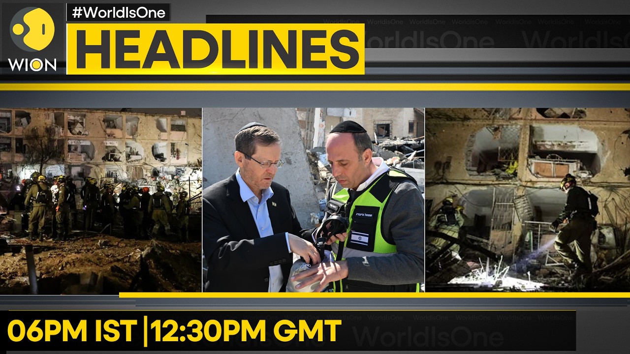 Israel-Iran War: Israeli Prez Visits Missile Impact Site | WION HEADLINES