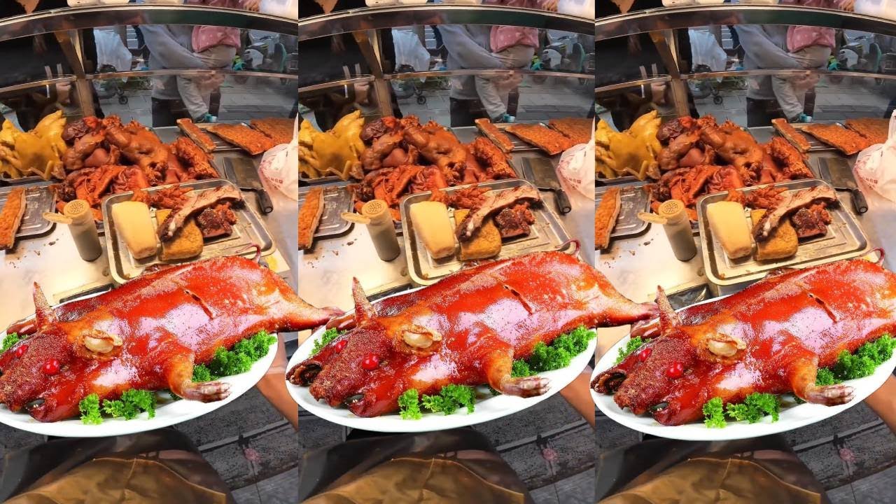 沉浸式带你体验我在昆明卖大锅腊肉#廣园烧腊#美食#美食分享