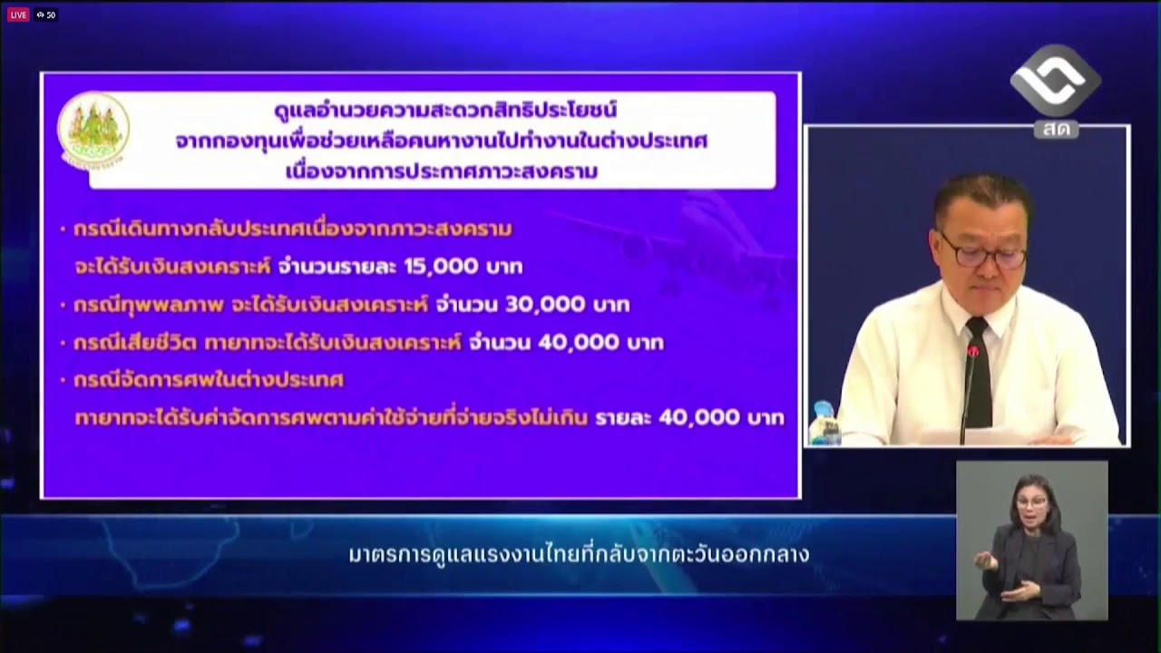 แถลงสถานการณ์ตะวันออกกลาง คืบหน้าช่วยคนไทยในพื้นที่เสี่ยง | 9 มี.ค.69